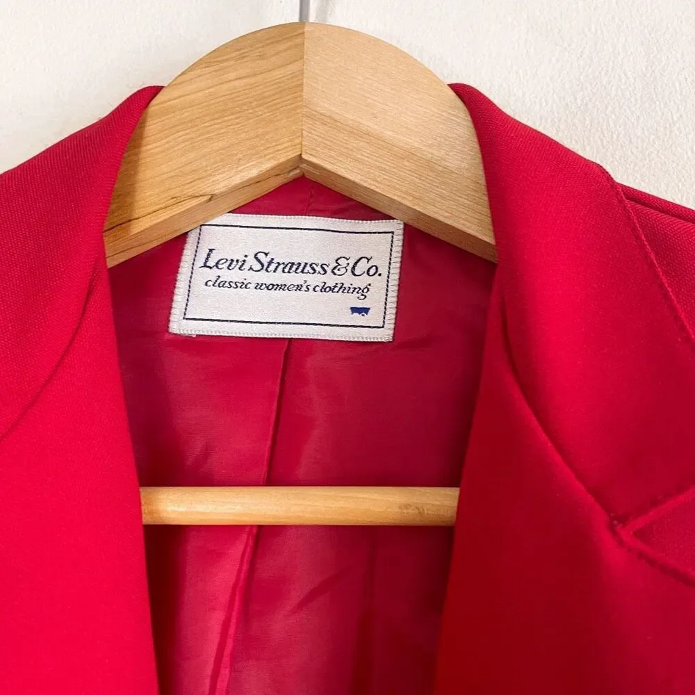 Vintage Levi’s Red Blazer Size 10‎